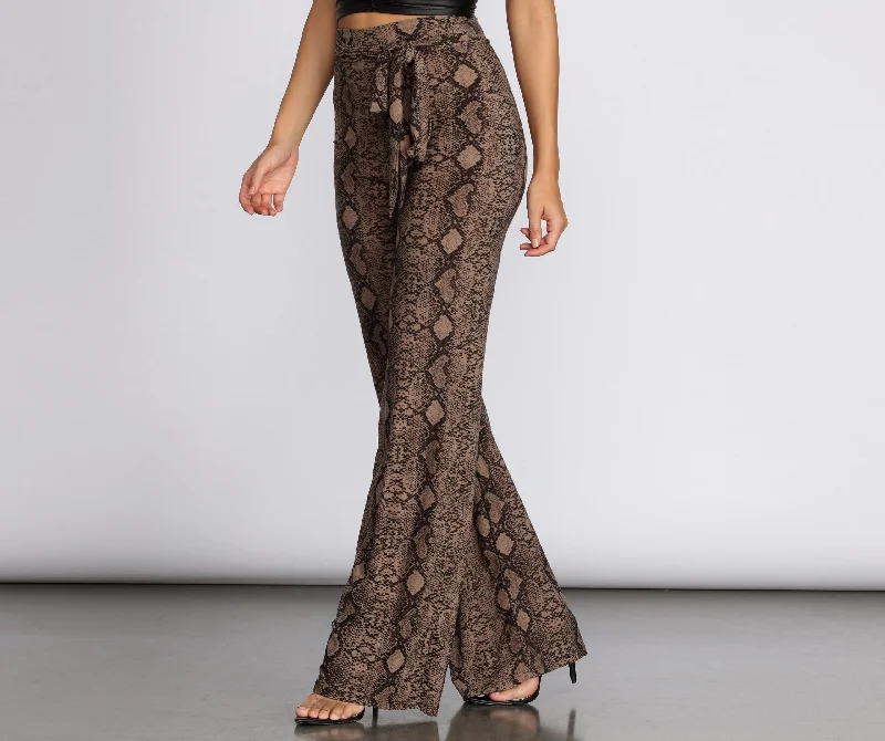 Loyalty Reward Sassy Stunner Snake Print Pants