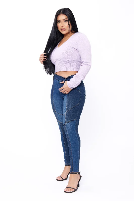 Limited Offer Color Blocked Bombshell Pull On Skinny Pants
