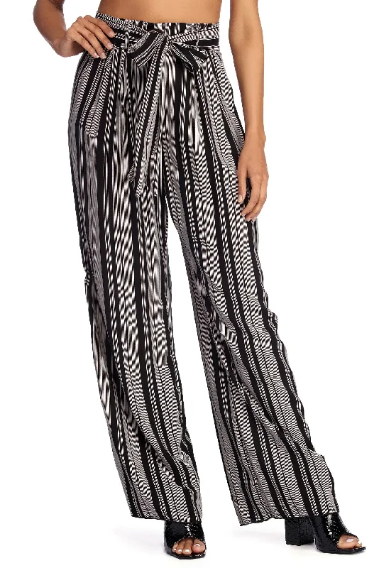 Unbeatable Deal Just Your Stripe Wide Leg Pants