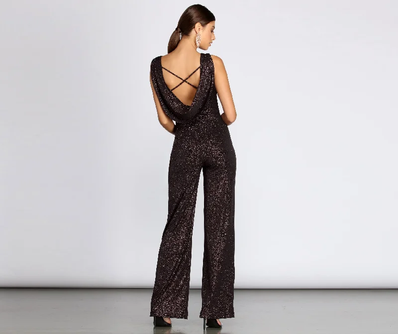 Major Savings For The Love Of Glitter Jumpsuit