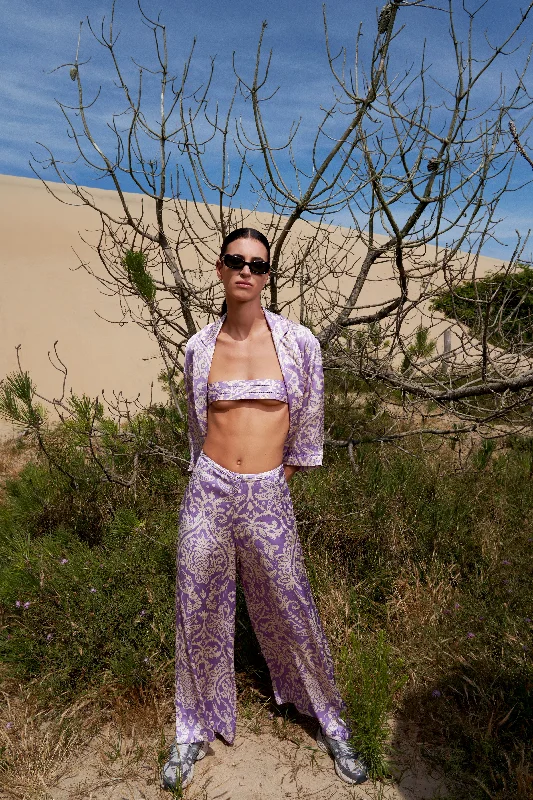 Exclusive Offer Pant Clea - Purple Macro Ikat