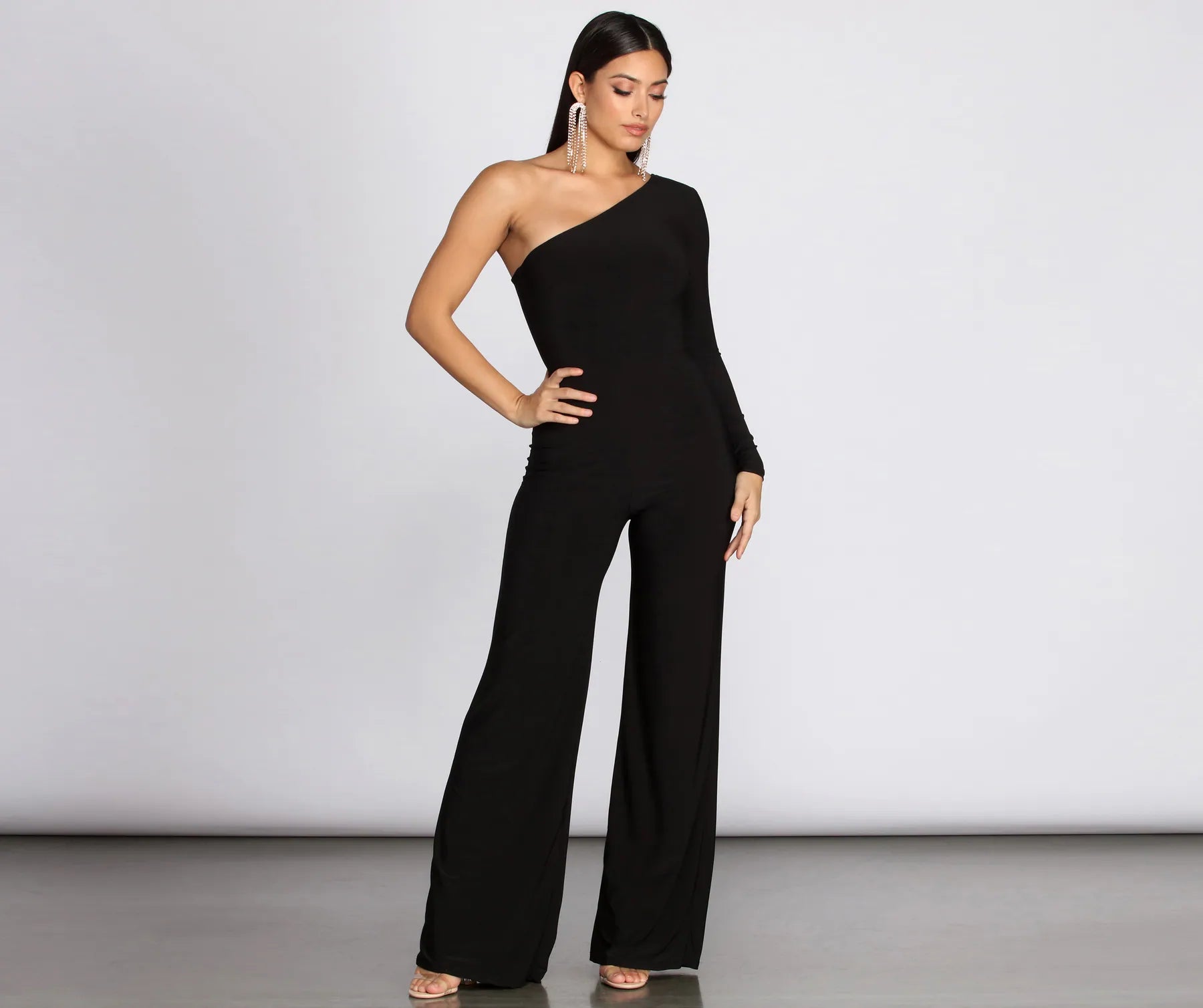 Weekend Savings Bonanza On Show One Shoulder Jumpsuit