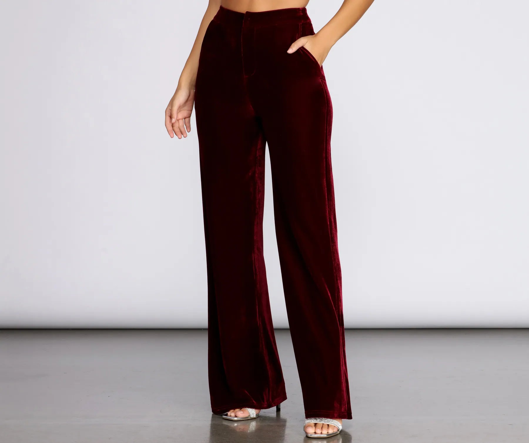 Now Available Velvet Glamour High Waist Pants