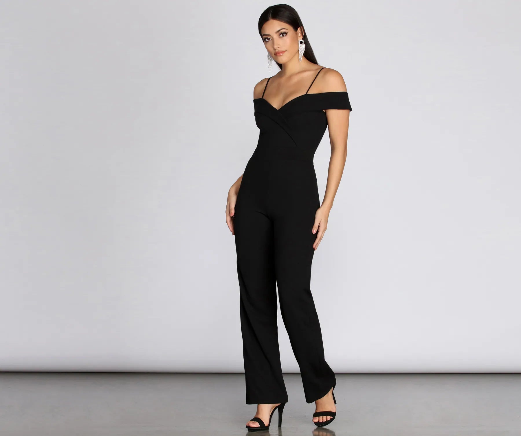 Year-End Clearance The Whole Package Off Shoulder Jumpsuit