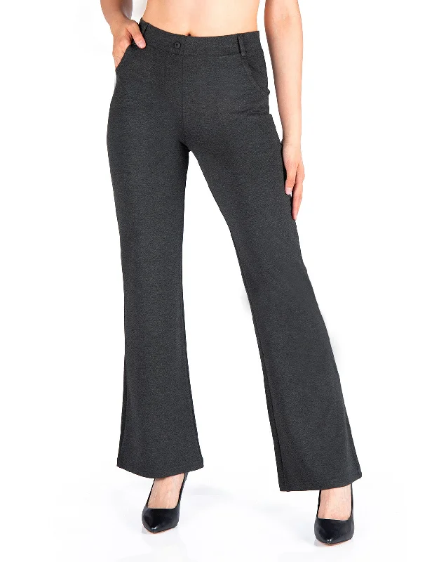 Buy More, Save More Flare Yoga Dress Pants, 4 Pockets (Charcoal)
