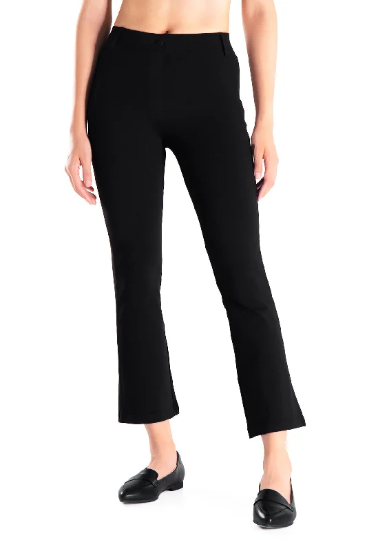 Super Deal Flare Cropped Yoga Dress Pants