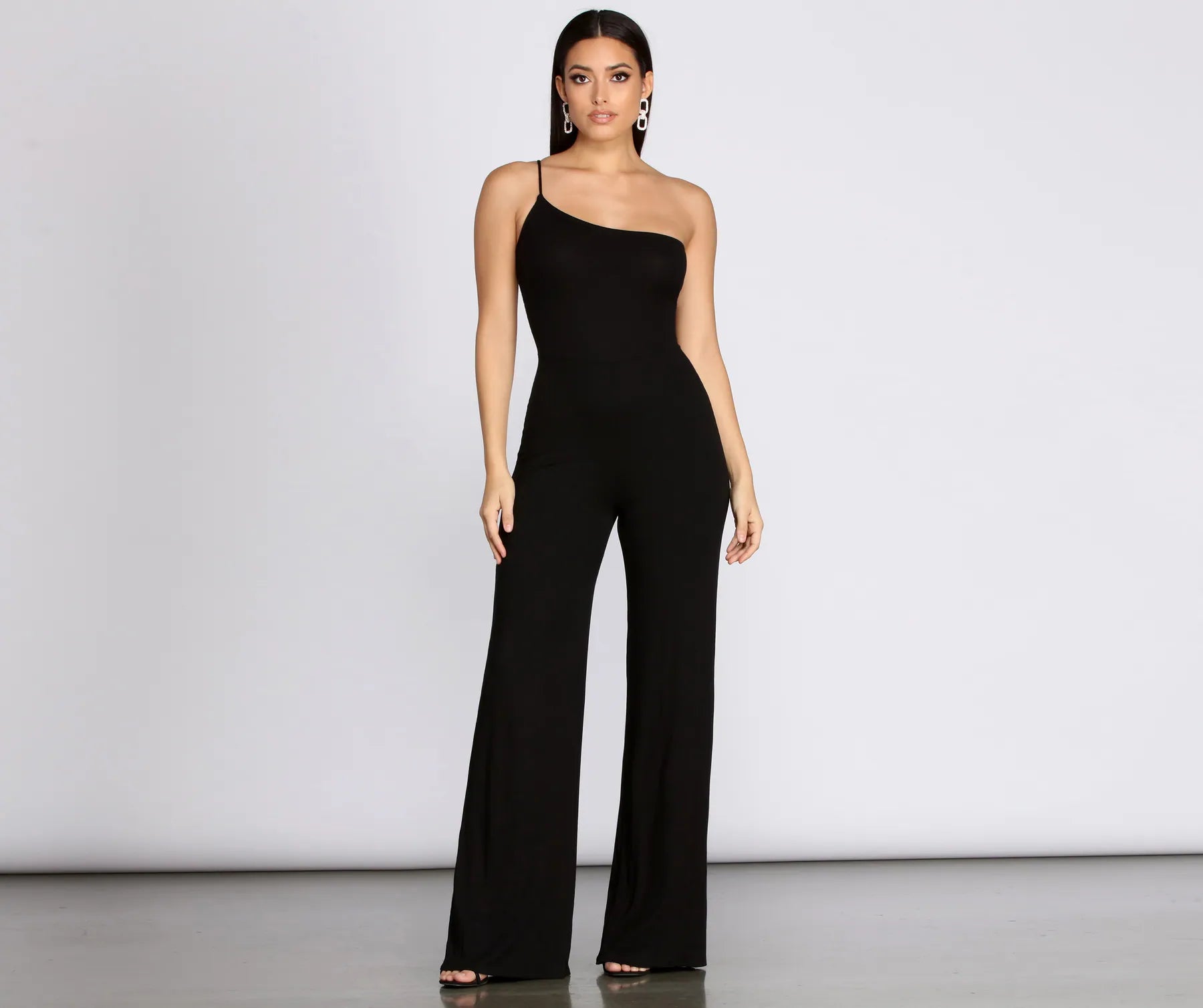Can't Beat Done In One Shoulder Jumpsuit