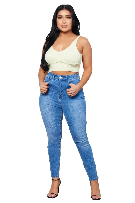 Warehouse Sale Ultra High Rise Curvy Skinny Basics 5 PKT