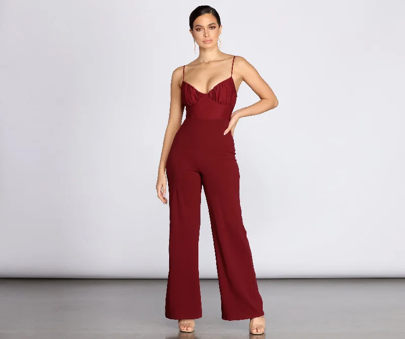 Can't Miss Ruched Bust Jumpsuit