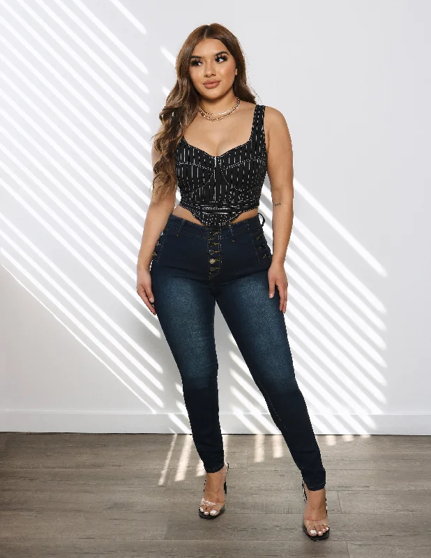 Big Savings So Extra Skinny with Pocket Buttons