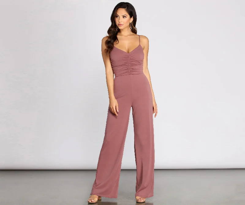 Limited Offer Get It Together Cinch Jumpsuit