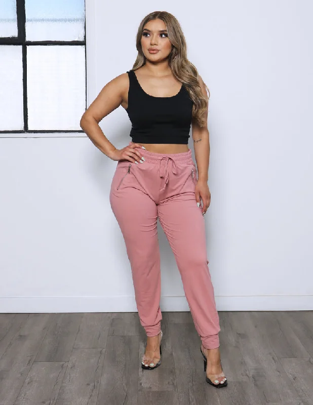 Super Sale So Soft Zipper Details Jogger