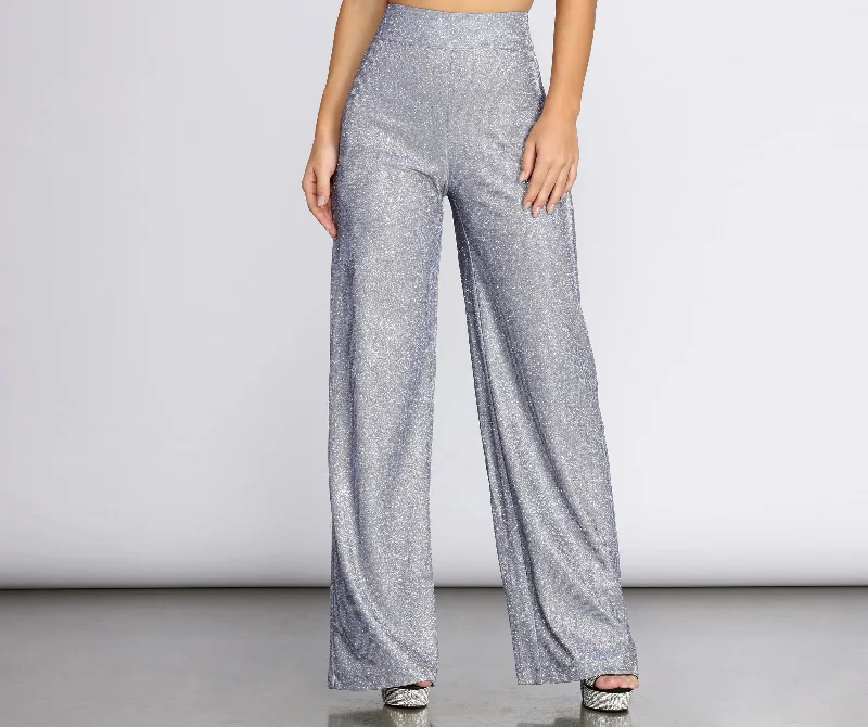 Season Finale Sale Pump Up The Glam Glitter Dress Pants