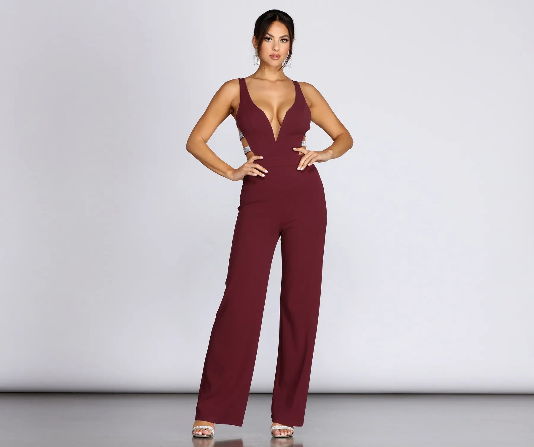 Weekend Discounts You Deserve A Touch Of Shine Jumpsuit