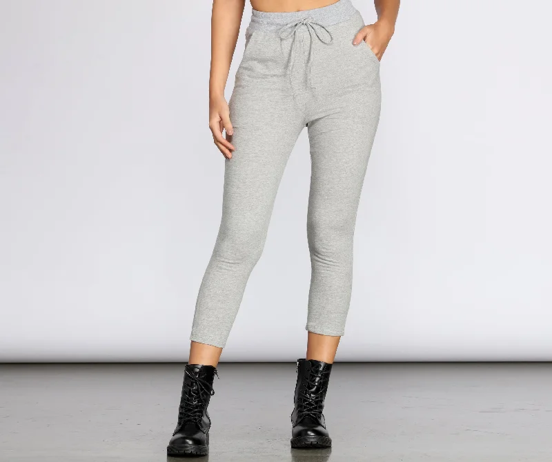 YEAR-End Sale Casual Cutie Cropped Joggers