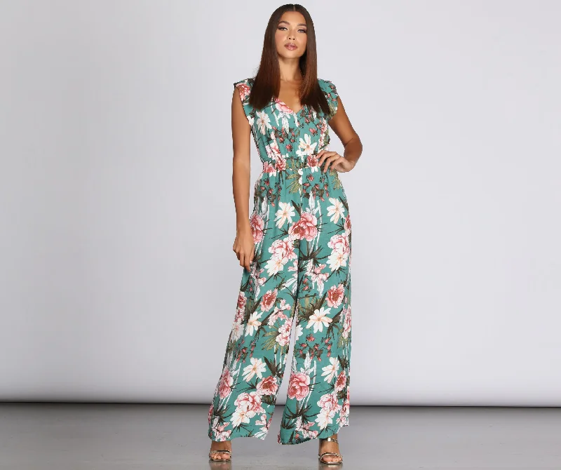 Special Savings Coconut Kisses Wide Leg Jumpsuit