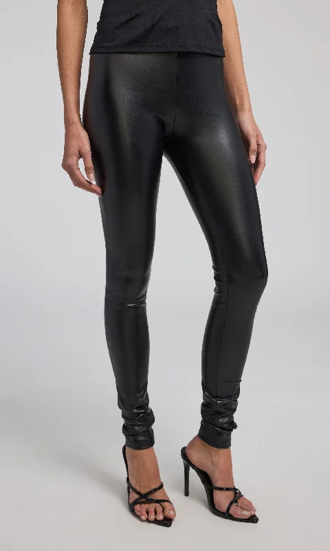 Low Price Jeffi Vegan Leather Legging