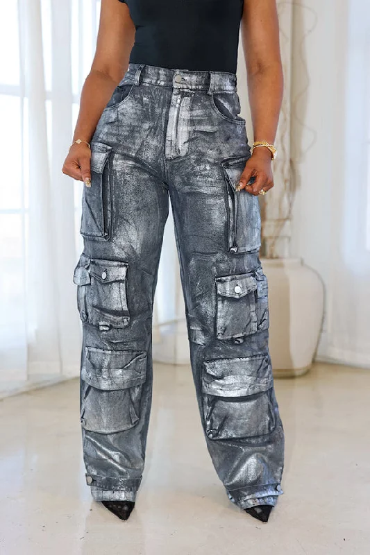 Weekend Specials to Snag Casual Utility Pockets Panelled Wide Leg Overalls