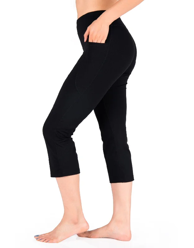 Special Buy Essential Cropped Yoga Pants, Side Pockets