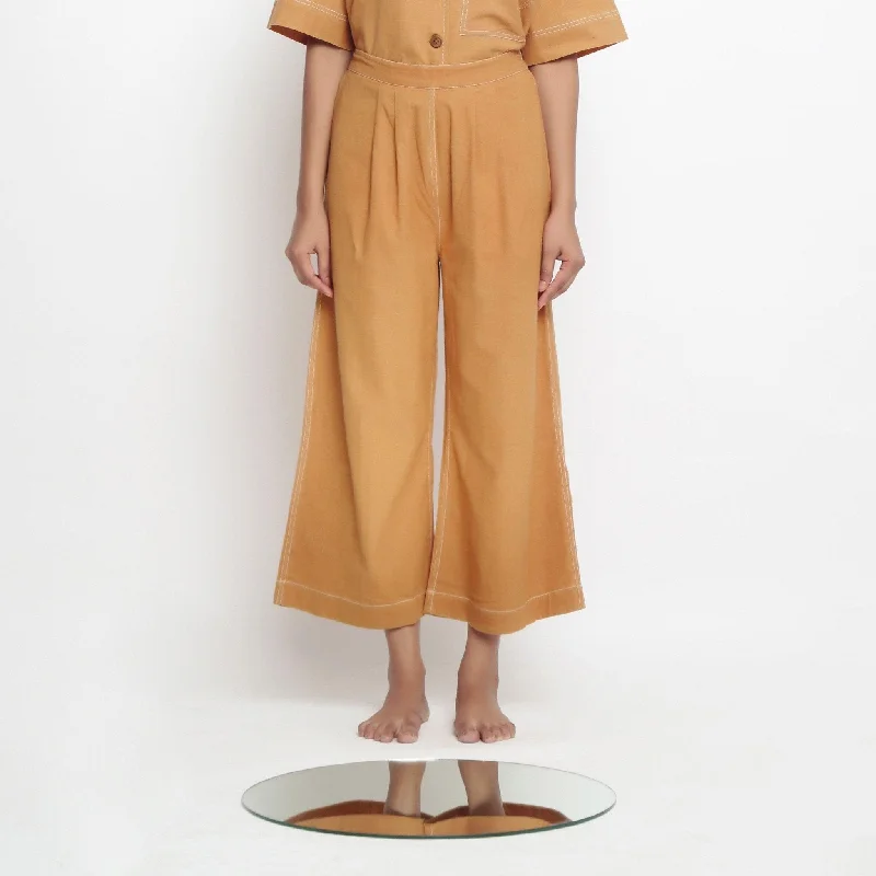 Deal Dash Orange 100% Cotton Elasticated Wide Legged Pant