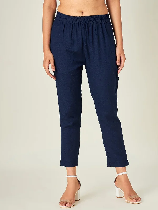 Super Bargain Navy Blue Tapered Pants