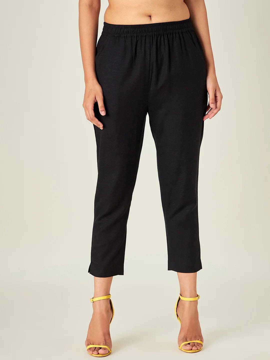 Early Access Black Tapered Pants