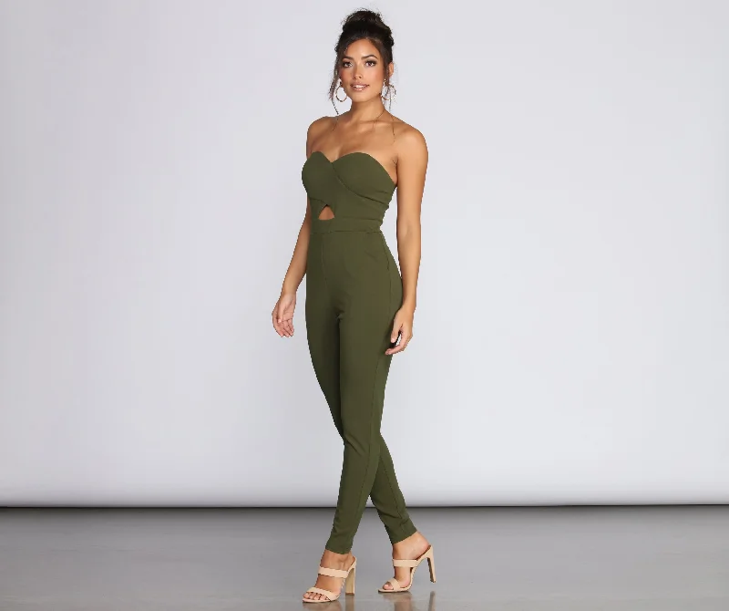 Unmissable Offer Be Mine Sweetheart Tapered Jumpsuit