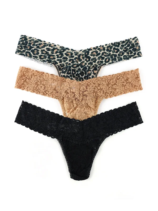 Weekend Discounts to Celebrate 3 Pack Low Rise Thongs Classic