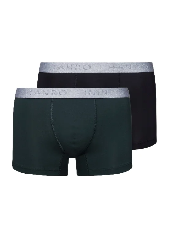 Early Access Cotton Essentials 2-Pack Cotton Boxer Briefs | Laurel/Black 73078-2871