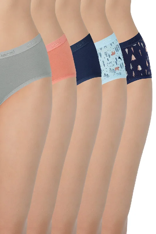Unmissable Offer Assorted Low Rise Hipster (Pack of 5)