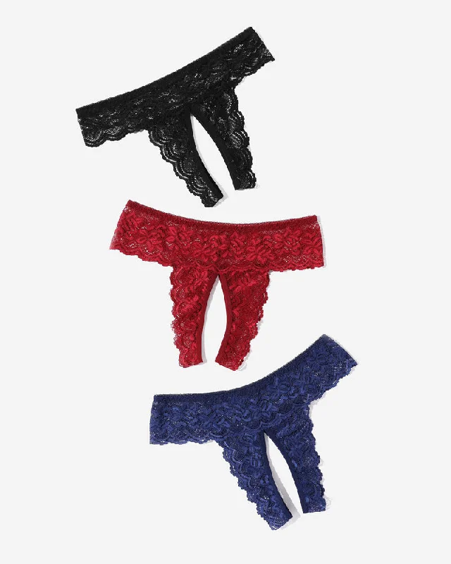 One-DAY Sale Lace Low Rise Soft Hipsters
