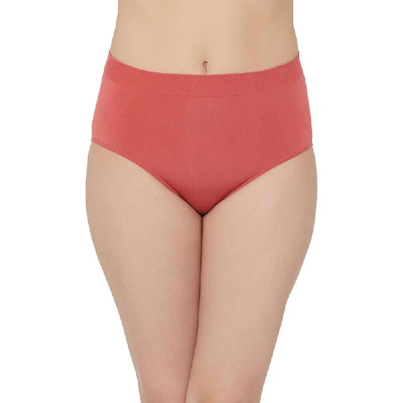 Shop the Weekend Away B-Smooth High Waist Full Coverage Everyday Wear Brief Panty - Red Shop the Weekend Away B-Smooth High Waist Full Coverage Everyday Wear Brief Panty - Red