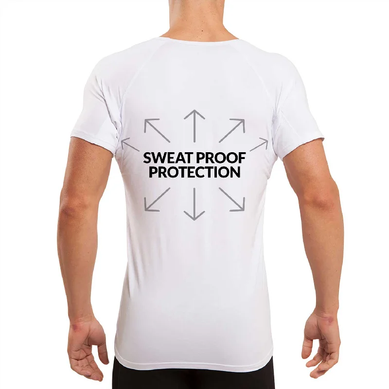 Today Only V-Neck Micro Modal Back & Underarm Sweat Proof Undershirt for Men