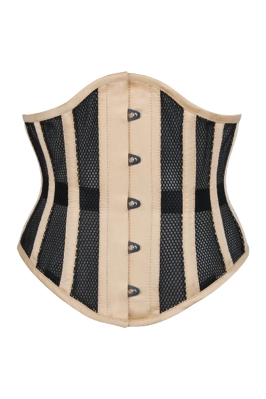 Deal Explosion Beige Mesh Waspie Underbust