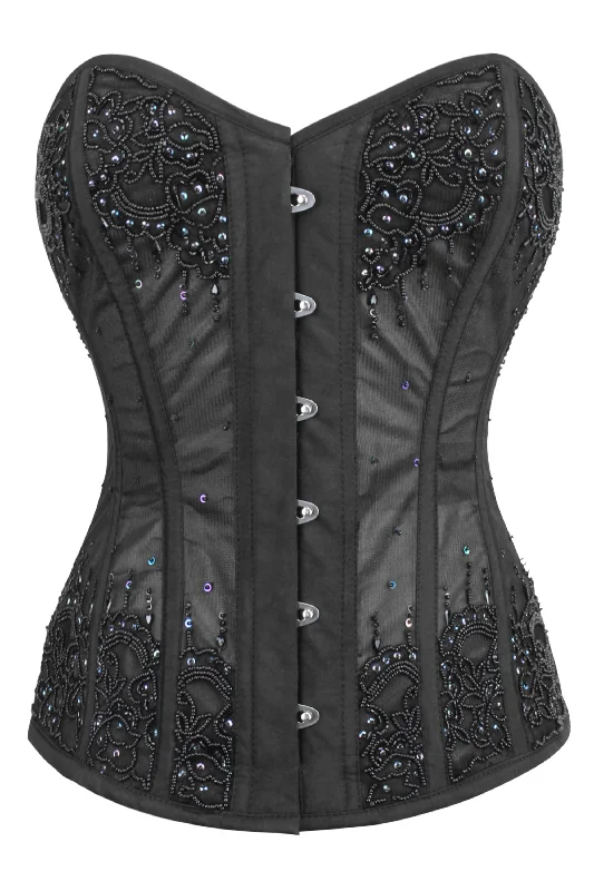 Value Deals Black Mesh Couture Corset