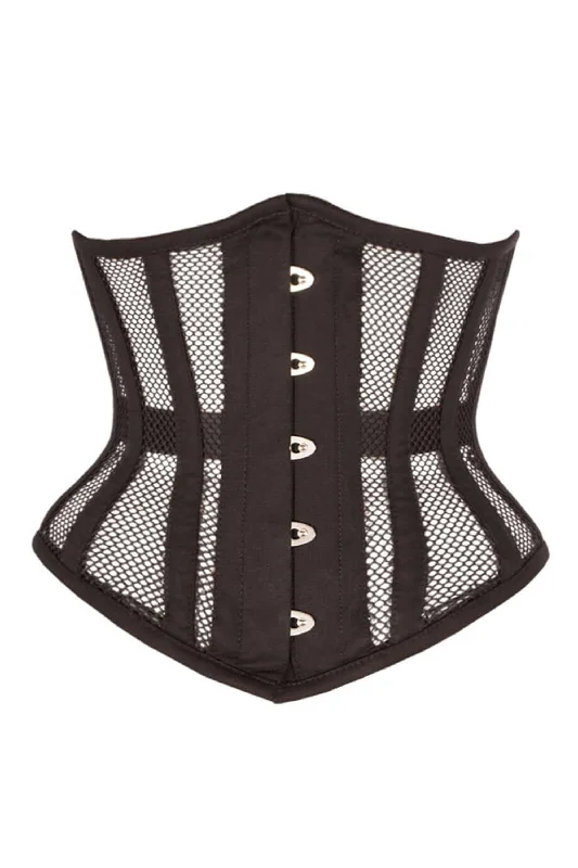 Massive Deal Black Mesh Fronted Underbust