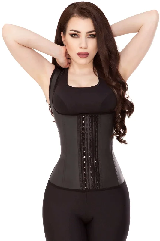 Savings Event Playgirl Black Pure Latex Waist Trainer Sports Vest