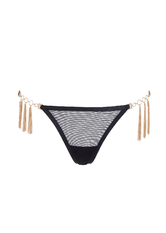 Weekend Bargains to Relish Aurora Thong (Black/Gold)