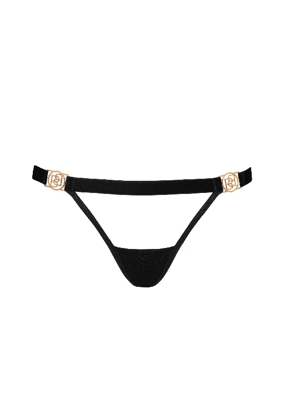 Major Deal Thalia Open Back Panty (Black)
