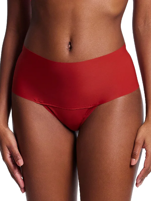 Weekend Savings Delight BreatheSoft® High Rise Thong Sundried Tomato Red