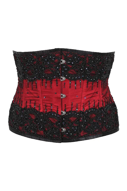 Weekend Specials to Love BURGUNDY COUTURE WASPIE CORSET