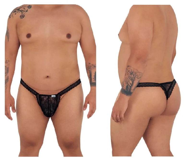 Price Blitz CandyMan 99420X Double Lace Thongs Color Black