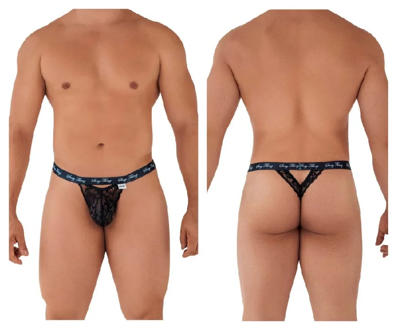 Exclusive Preview CandyMan 99594 Sexy Thing Lace Thongs Color Black