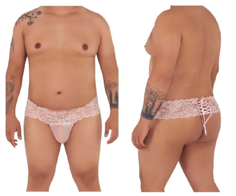 Special Promotion CandyMan 99595X Lace Thongs Color Rose