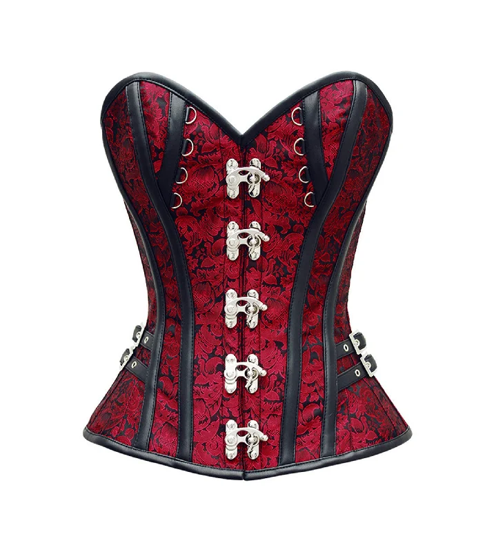 Best Bargains Red Black  Broade Overbust Corset