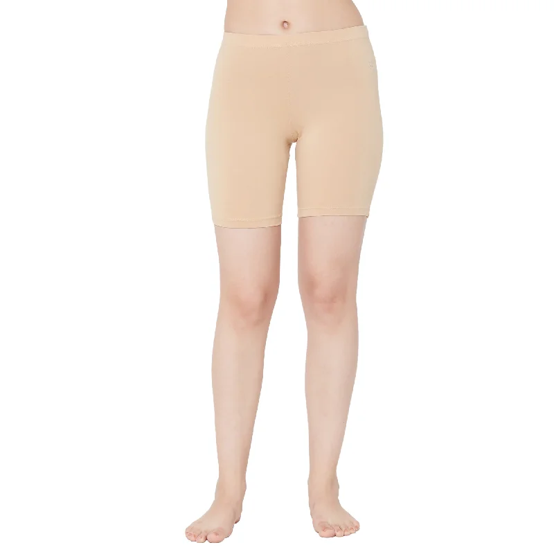 Flash Sale Shorties Cotton Stretch Cycling Shorts- Skin