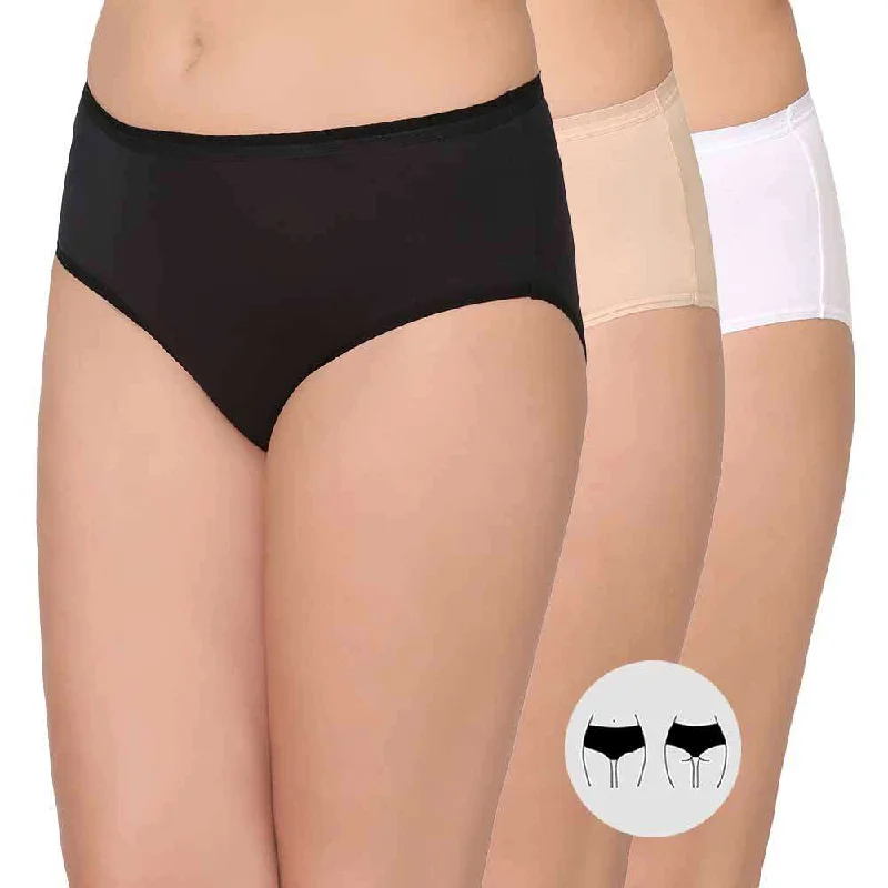 Big Discounts Cotton Mid Waist Medium Coverage Everyday Wear Pack of 3  Midi Panty