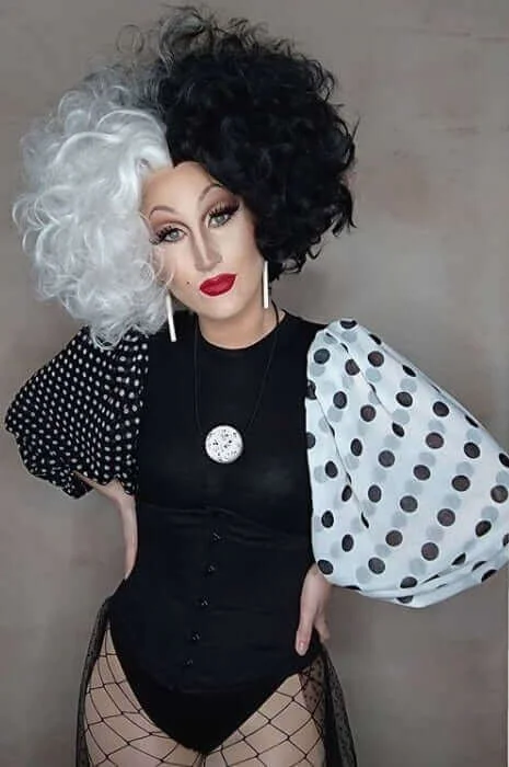 Clearance Sale Cruella De Vil Black Steel Boned Corset