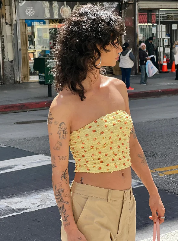 Markdowns Dayrella Tube Top Yellow
