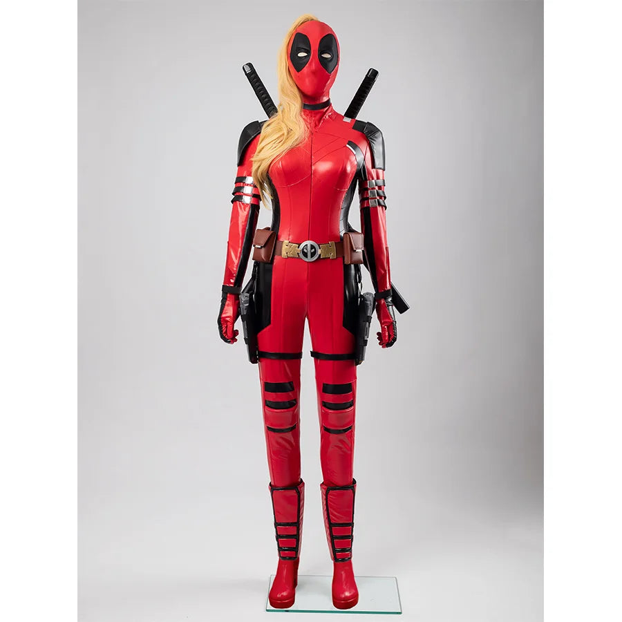 Weekend Discounts to Celebrate 【READY TO SHIP】Deadpool & Wolverine Wade Winston Female Lady Deadpool Cosplay Costume FY0088 Weekend Discounts to Celebrate 【READY TO SHIP】Deadpool & Wolverine Wade Winston Female Lady Deadpool Cosplay Costume FY0088